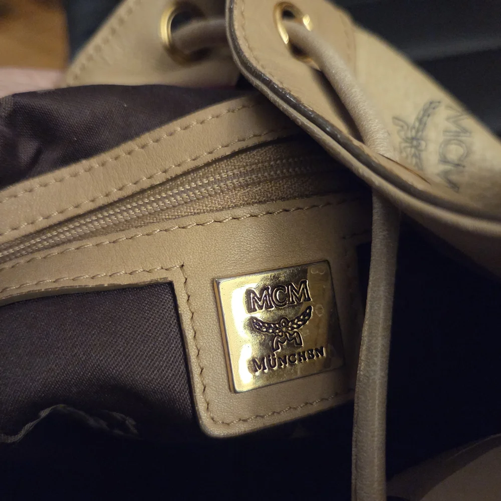 Authentic MCM Visetos Drawstring Bucket Bag - Picture 13 of 16